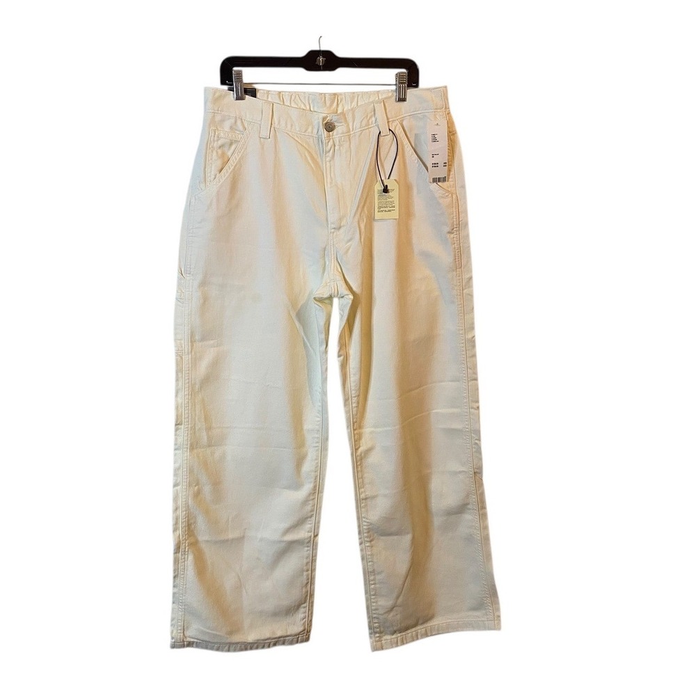 Levis Baggy Carpenter Featherweight Jeans Women's White 32x31 Wide leg NWT Y2K
